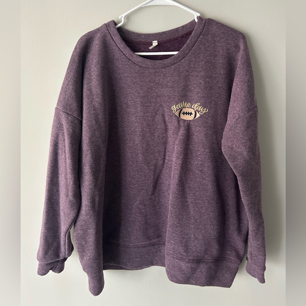 Purple Game day football Sweater